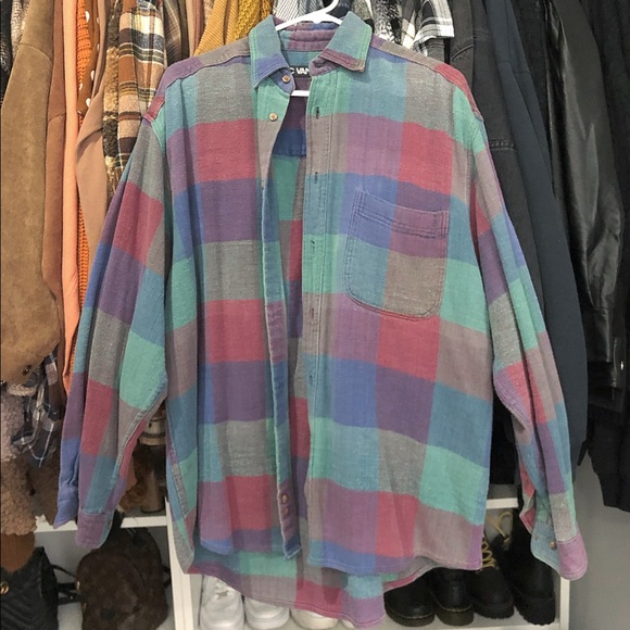 Jac Vanek Tops - Jac Vanek I love Everyone Flannel